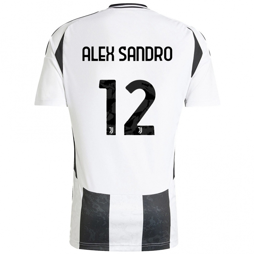 Kandiny Női Alex Sandro #12 Fehér Fekete Hazai Jersey 2024/25 Mez Póló Ing