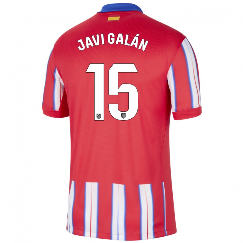 Kandiny Női Javi Galán #15 Piros Fehér Kék Hazai Jersey 2024/25 Mez Póló Ing