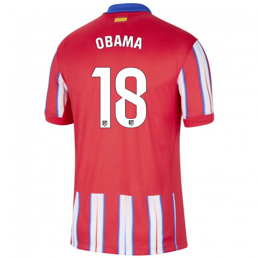 Kandiny Női Salomon Obama #18 Piros Fehér Kék Hazai Jersey 2024/25 Mez Póló Ing