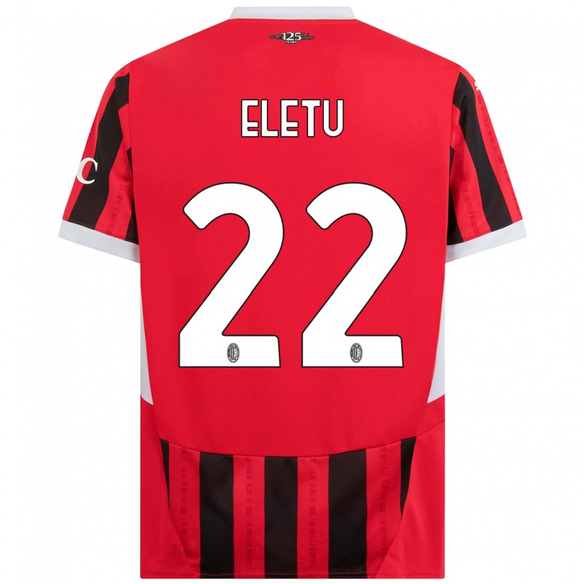 Kandiny Női Victor Eletu #22 Piros Fekete Hazai Jersey 2024/25 Mez Póló Ing