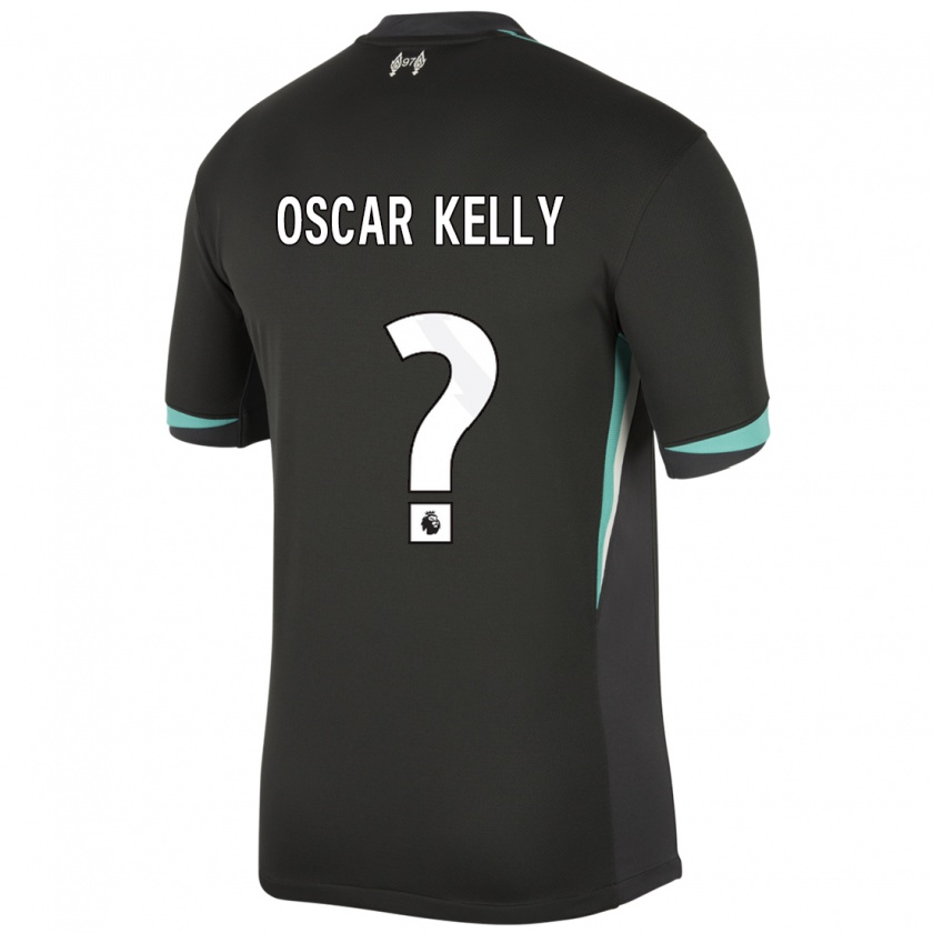 Kandiny Női Oscar Kelly #0 Fekete Antracit Fehér Idegenbeli Jersey 2024/25 Mez Póló Ing