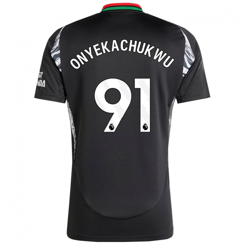 Kandiny Női Samuel Onyekachukwu #91 Fekete Idegenbeli Jersey 2024/25 Mez Póló Ing