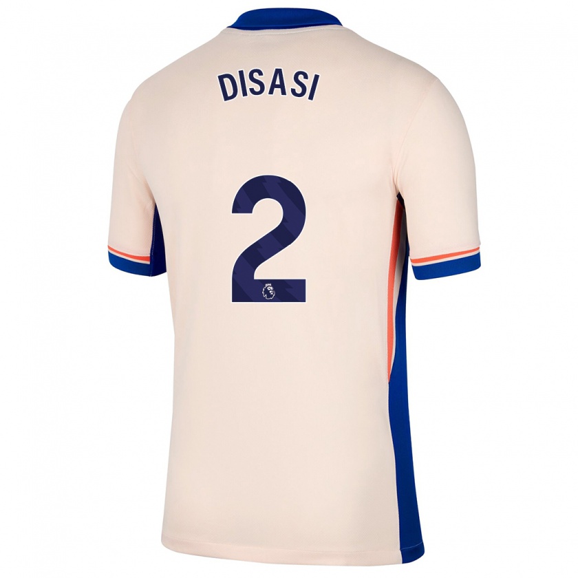 Kandiny Női Axel Disasi #2 Világos Bézs Idegenbeli Jersey 2024/25 Mez Póló Ing