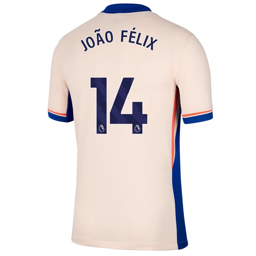 Kandiny Női João Félix #14 Világos Bézs Idegenbeli Jersey 2024/25 Mez Póló Ing