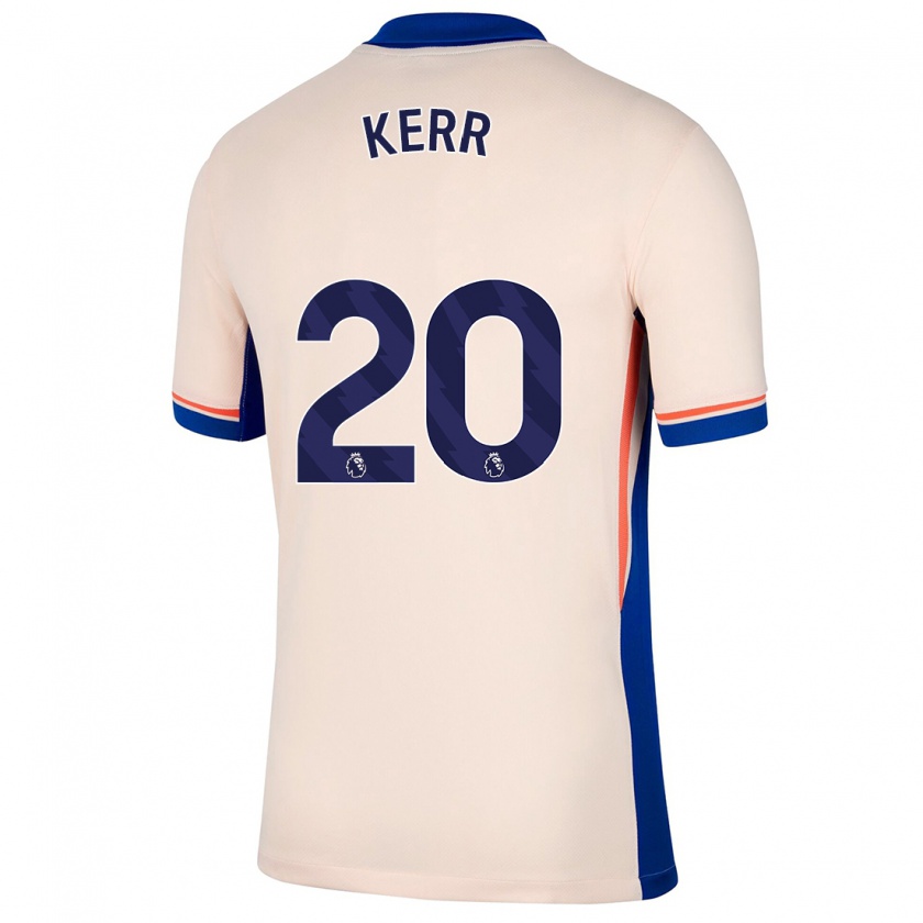 Kandiny Női Sam Kerr #20 Világos Bézs Idegenbeli Jersey 2024/25 Mez Póló Ing