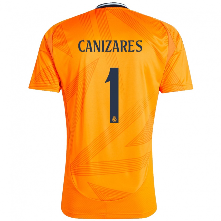 Kandiny Női Lucas Cañizares #1 Narancs Idegenbeli Jersey 2024/25 Mez Póló Ing