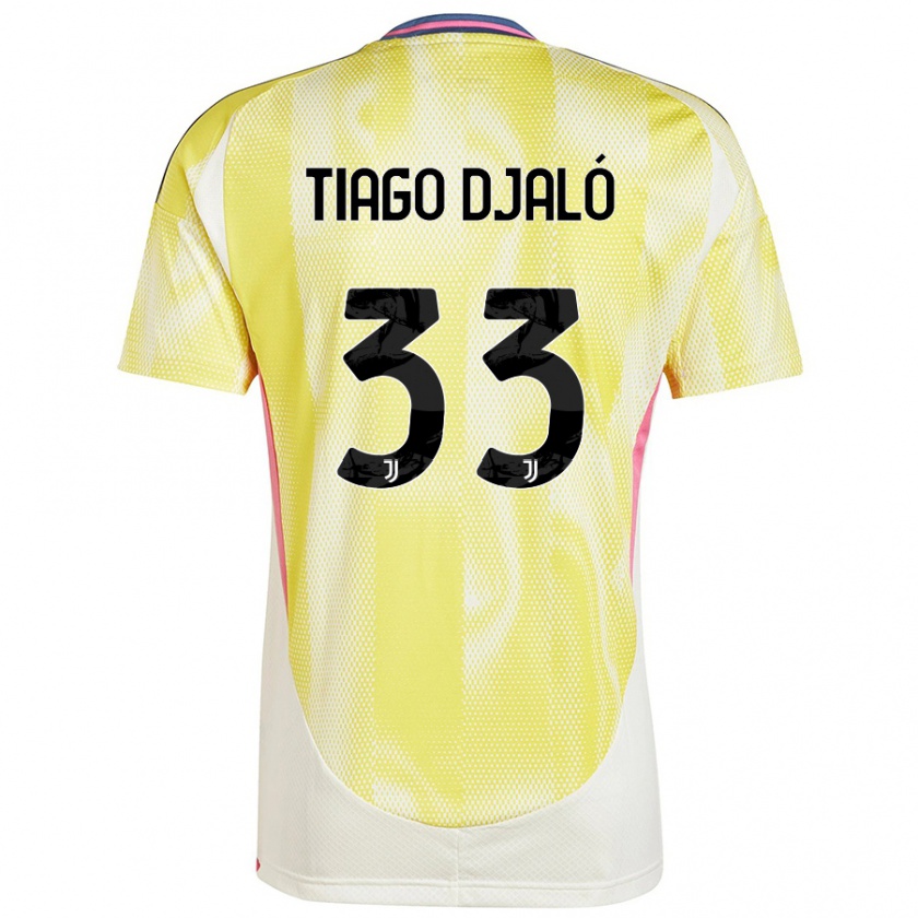 Kandiny Női Tiago Djaló #33 Napsárga Idegenbeli Jersey 2024/25 Mez Póló Ing