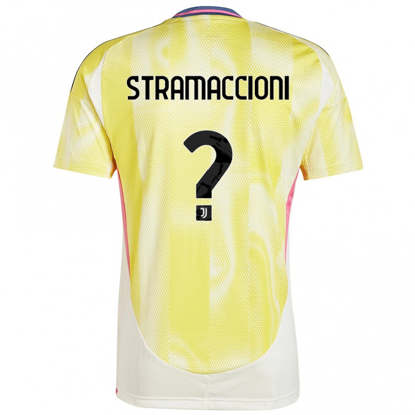 Kandiny Női Diego Stramaccioni #0 Napsárga Idegenbeli Jersey 2024/25 Mez Póló Ing