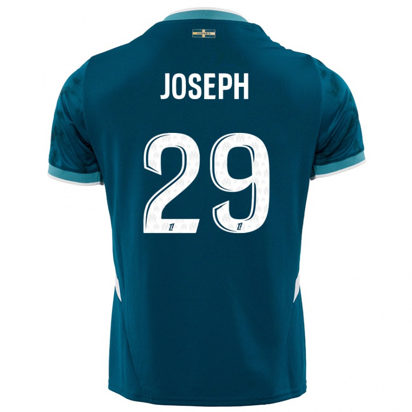 Kandiny Női Darlina Joseph #29 Türkizkék Idegenbeli Jersey 2024/25 Mez Póló Ing