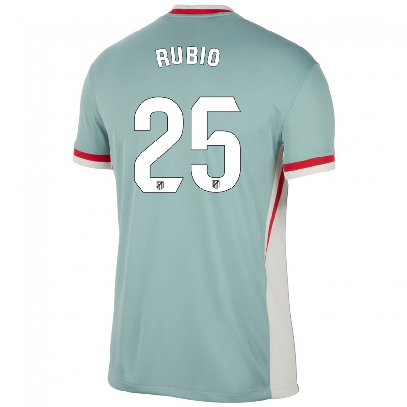 Kandiny Női Daniel Rubio #25 Világos Bézs Kék Idegenbeli Jersey 2024/25 Mez Póló Ing