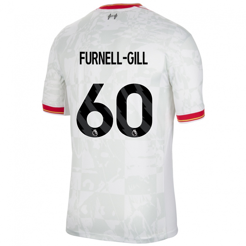 Kandiny Női Luca Furnell-Gill #60 Fehér Piros Fekete Harmadik Számú Jersey 2024/25 Mez Póló Ing