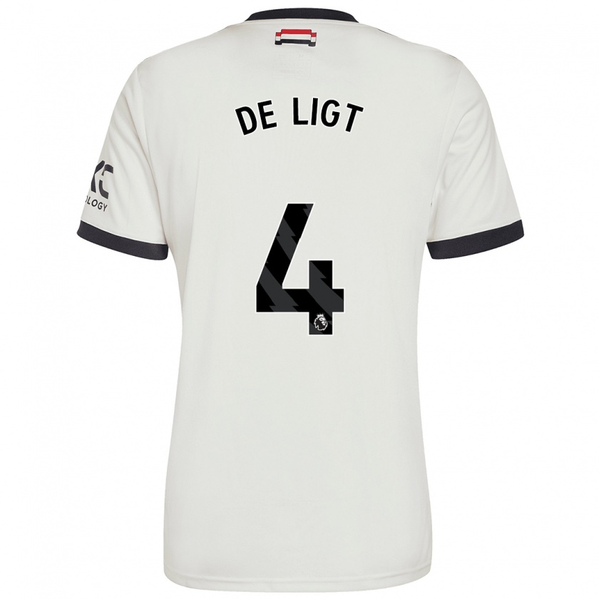 Kandiny Női Matthijs De Ligt #4 Törtfehér Harmadik Számú Jersey 2024/25 Mez Póló Ing