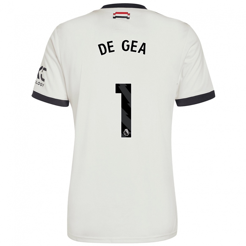 Kandiny Női David De Gea #1 Törtfehér Harmadik Számú Jersey 2024/25 Mez Póló Ing