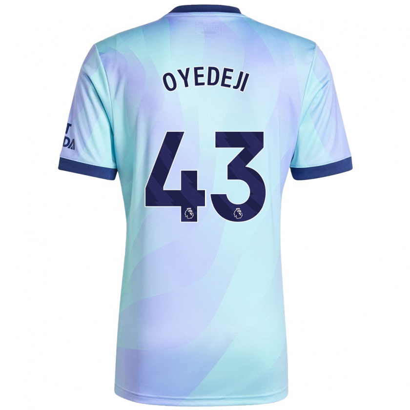 Kandiny Női Nathan Butler Oyedeji #43 Aqua Harmadik Számú Jersey 2024/25 Mez Póló Ing