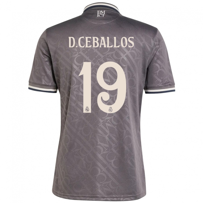 Kandiny Női Dani Ceballos #19 Faszén Harmadik Számú Jersey 2024/25 Mez Póló Ing