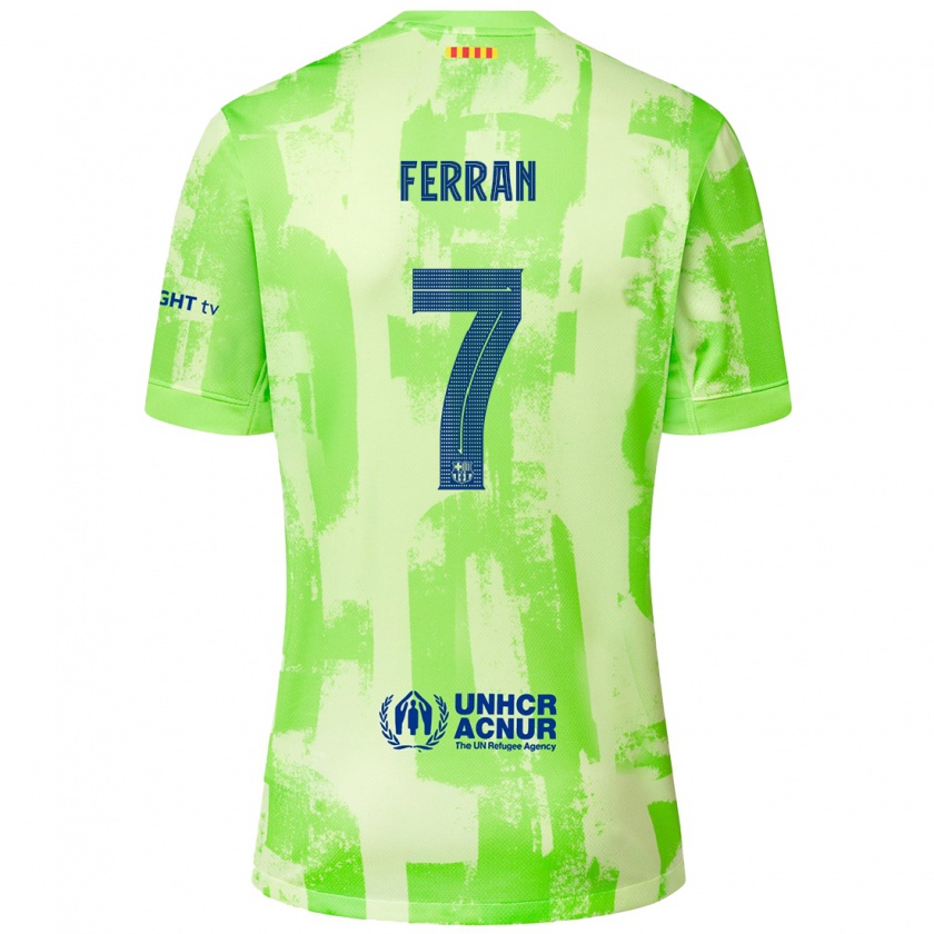 Kandiny Női Ferran Torres #7 Mész Harmadik Számú Jersey 2024/25 Mez Póló Ing