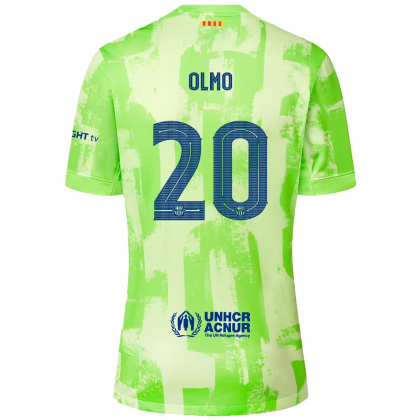 Kandiny Női Dani Olmo #20 Mész Harmadik Számú Jersey 2024/25 Mez Póló Ing