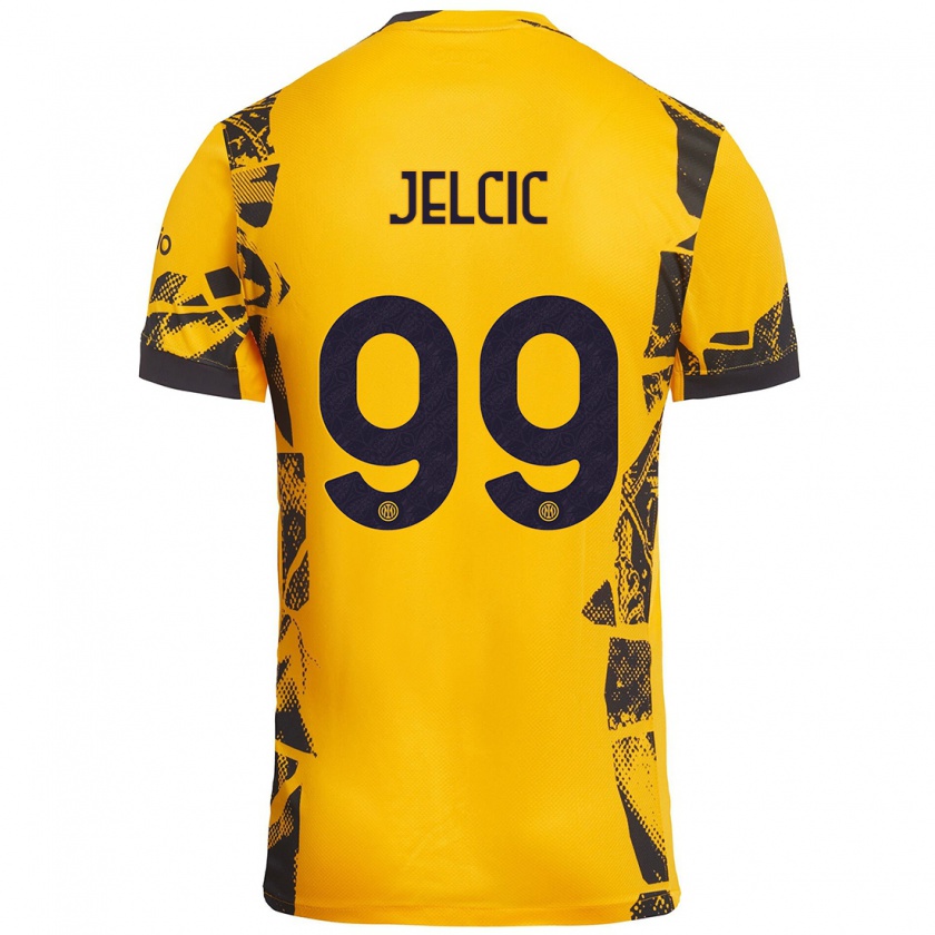 Kandiny Női Maja Jelčić #99 Arany Fekete Harmadik Számú Jersey 2024/25 Mez Póló Ing