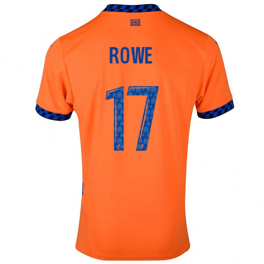 Kandiny Női Jonathan Rowe #17 Narancssárga Sötétkék Harmadik Számú Jersey 2024/25 Mez Póló Ing