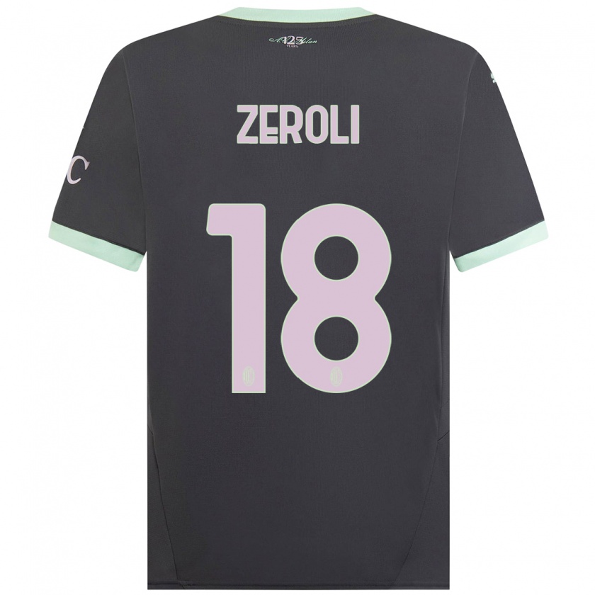 Kandiny Női Kevin Zeroli #18 Szürke Harmadik Számú Jersey 2024/25 Mez Póló Ing