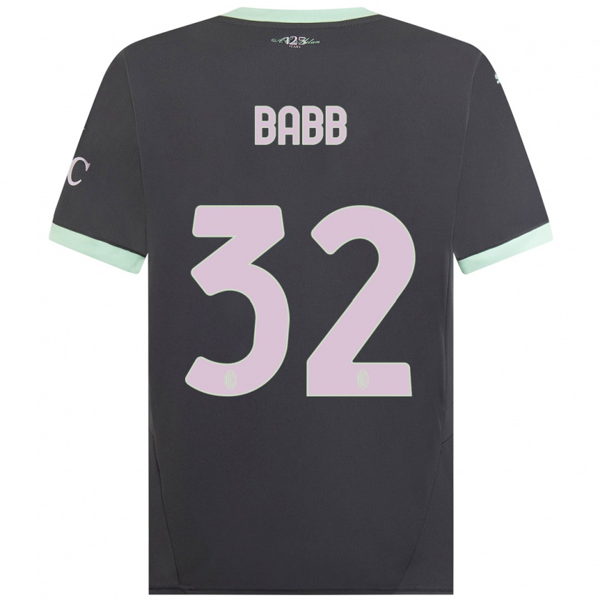 Kandiny Női Selena Babb #32 Szürke Harmadik Számú Jersey 2024/25 Mez Póló Ing