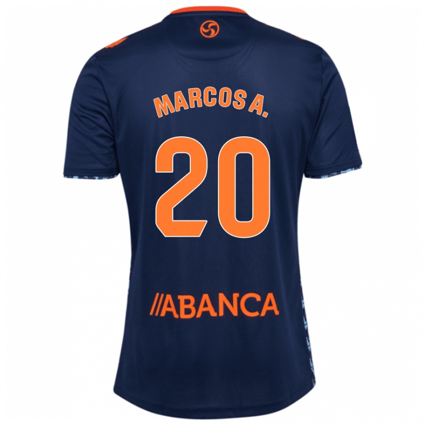 Kandiny Gyermek Marcos Alonso #20 Fekete Piros Idegenbeli Jersey 2024/25 Mez Póló Ing