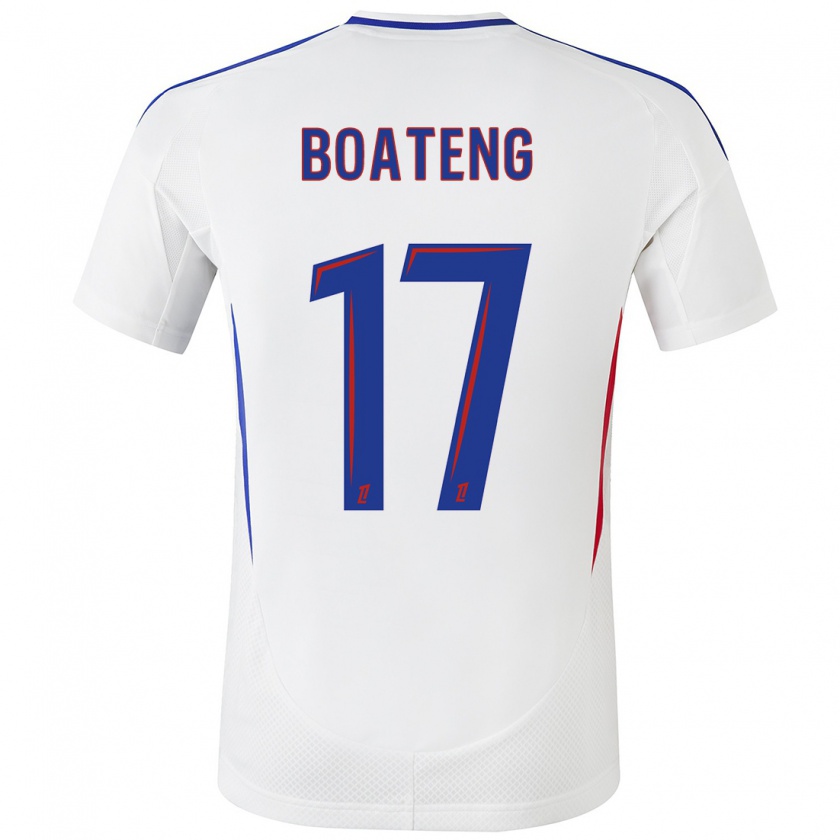 Kandiny Gyermek Jerome Boateng #17 Fehér Kék Hazai Jersey 2024/25 Mez Póló Ing