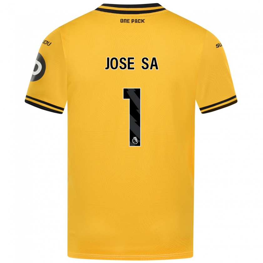 Kandiny Gyermek José Sá #1 Sárga Hazai Jersey 2024/25 Mez Póló Ing