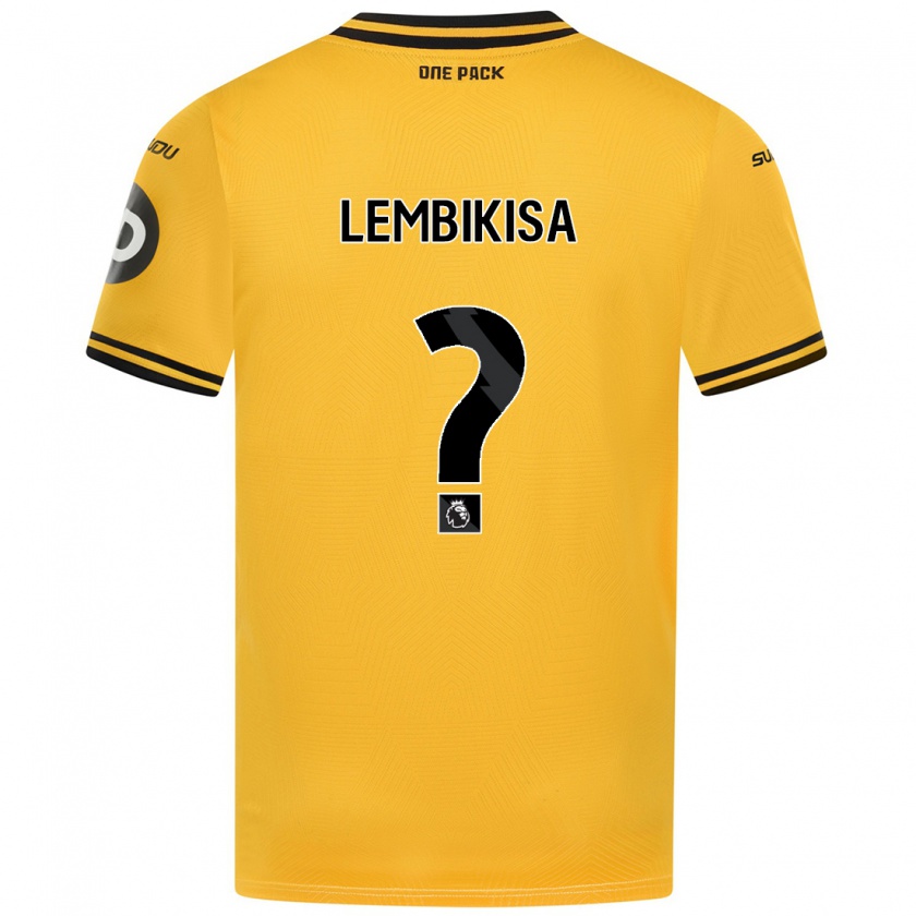 Kandiny Gyermek Dexter Lembikisa #0 Sárga Hazai Jersey 2024/25 Mez Póló Ing