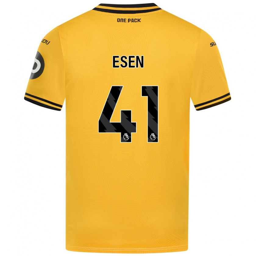 Kandiny Gyermek Josh Esen #41 Sárga Hazai Jersey 2024/25 Mez Póló Ing