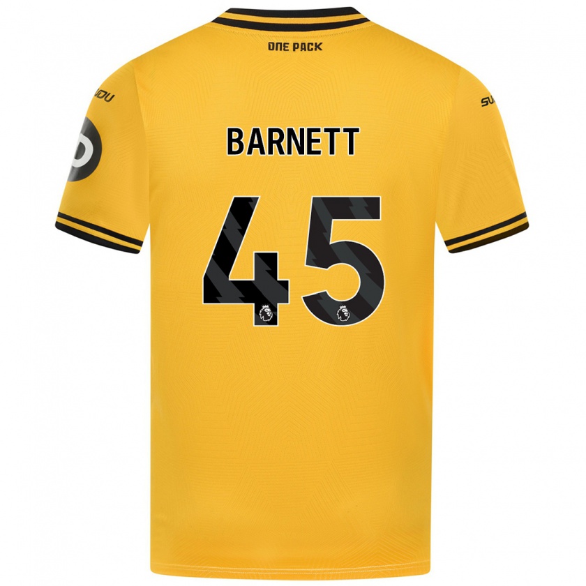 Kandiny Gyermek Ty Barnett #45 Sárga Hazai Jersey 2024/25 Mez Póló Ing