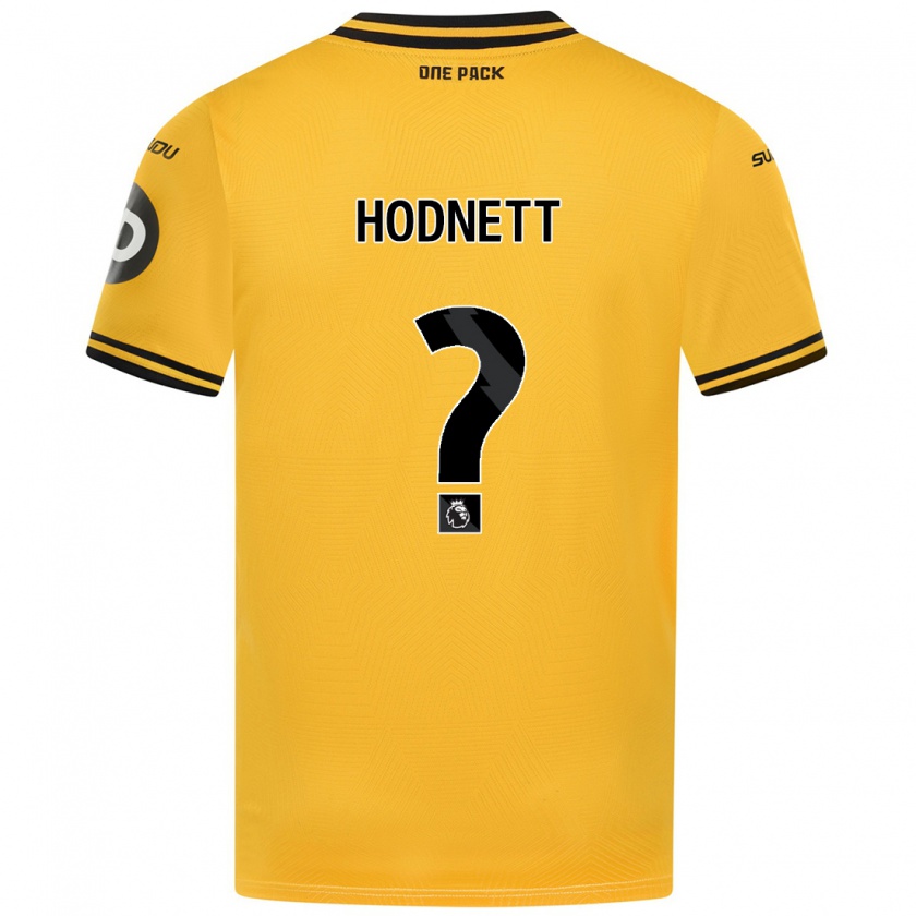 Kandiny Gyermek Jack Hodnett #0 Sárga Hazai Jersey 2024/25 Mez Póló Ing