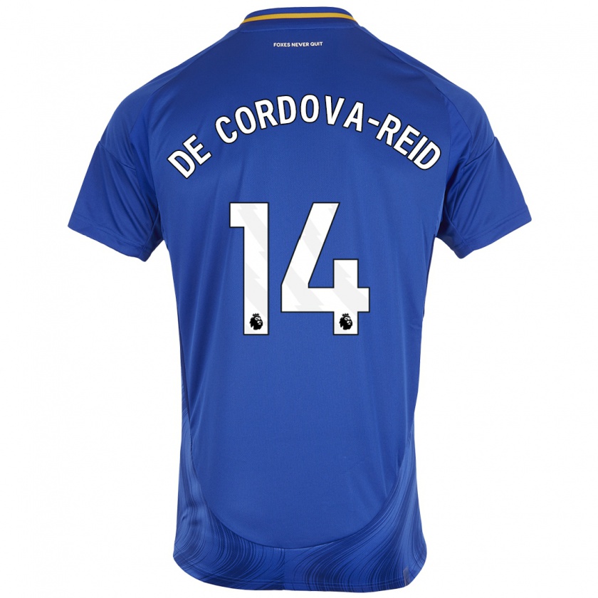 Kandiny Gyermek Bobby De Cordova-Reid #14 Kék Fehér Hazai Jersey 2024/25 Mez Póló Ing