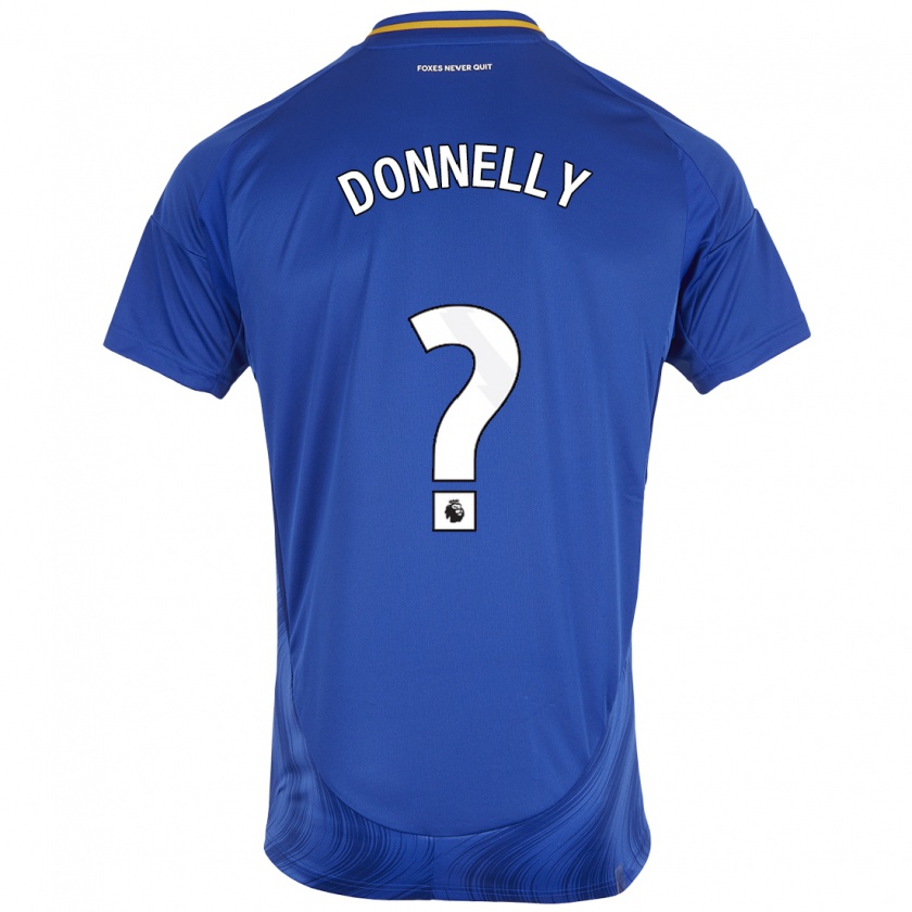 Kandiny Gyermek Ryan Donnelly #0 Kék Fehér Hazai Jersey 2024/25 Mez Póló Ing