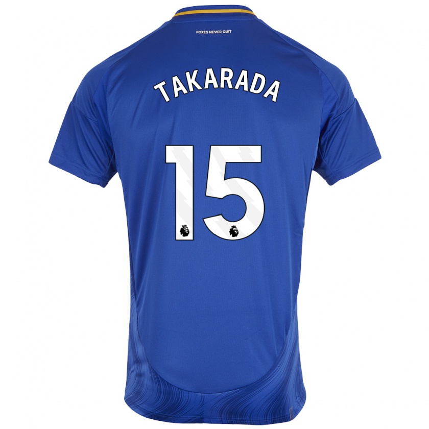 Kandiny Gyermek Saori Takarada #15 Kék Fehér Hazai Jersey 2024/25 Mez Póló Ing