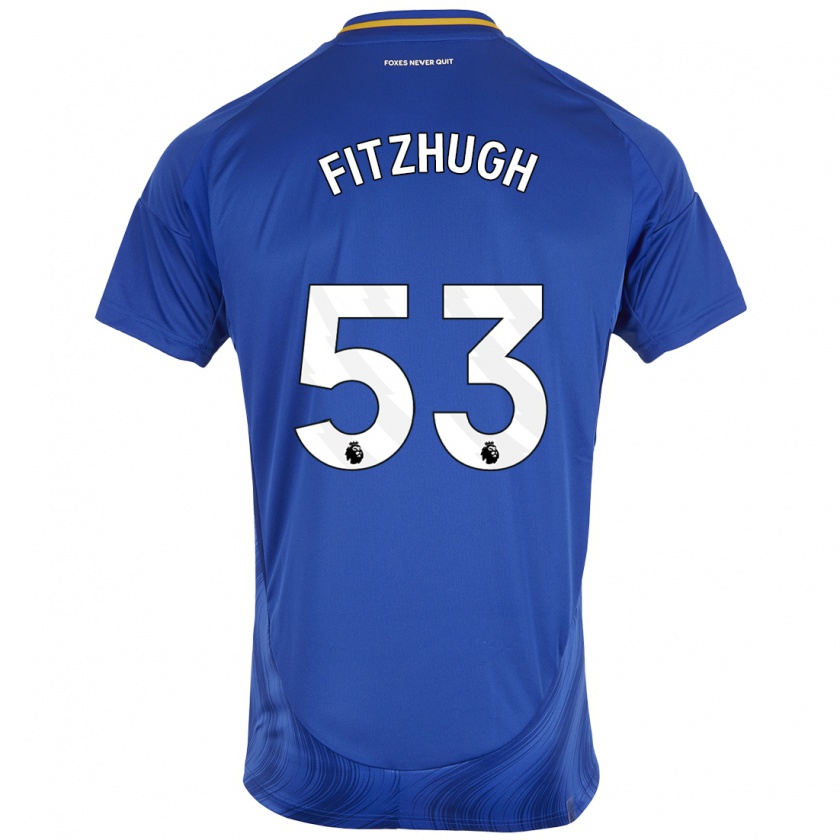 Kandiny Gyermek Ethan Fitzhugh #53 Kék Fehér Hazai Jersey 2024/25 Mez Póló Ing