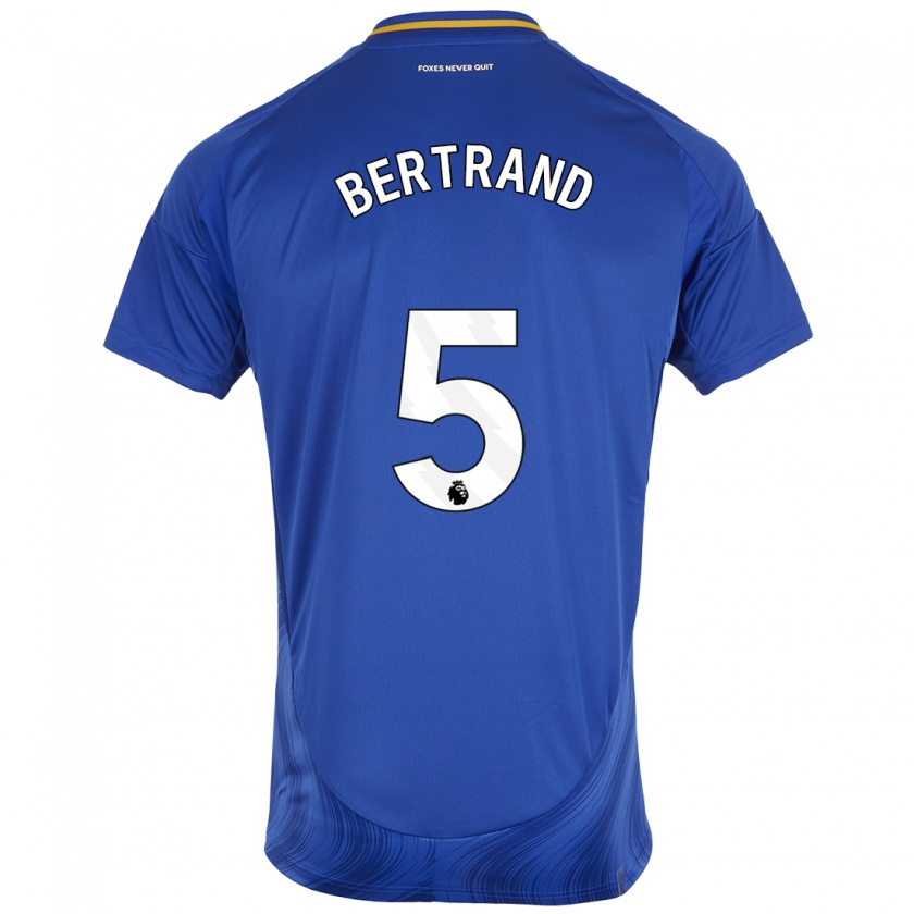 Kandiny Gyermek Ryan Bertrand #5 Kék Fehér Hazai Jersey 2024/25 Mez Póló Ing