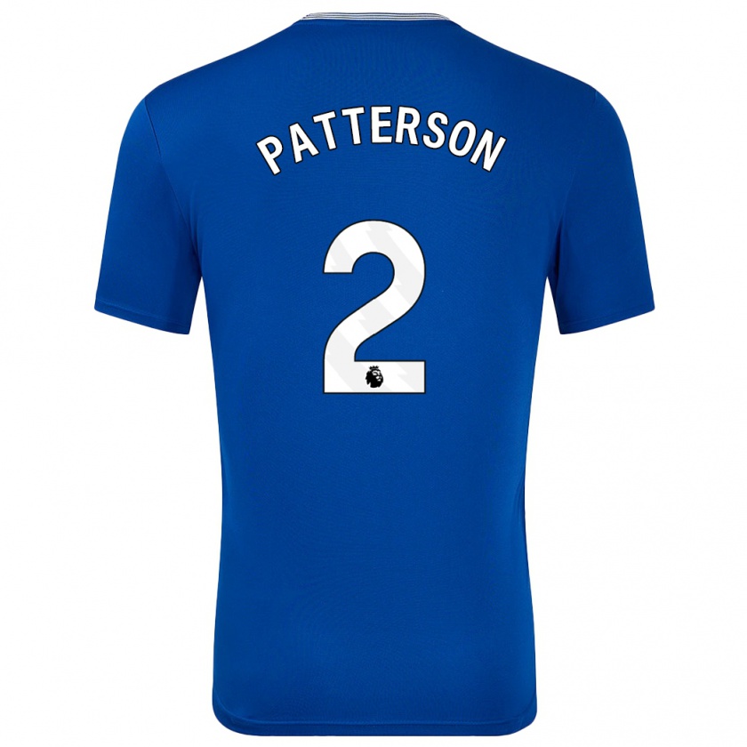 Kandiny Gyermek Nathan Patterson #2 Kék -Val Hazai Jersey 2024/25 Mez Póló Ing