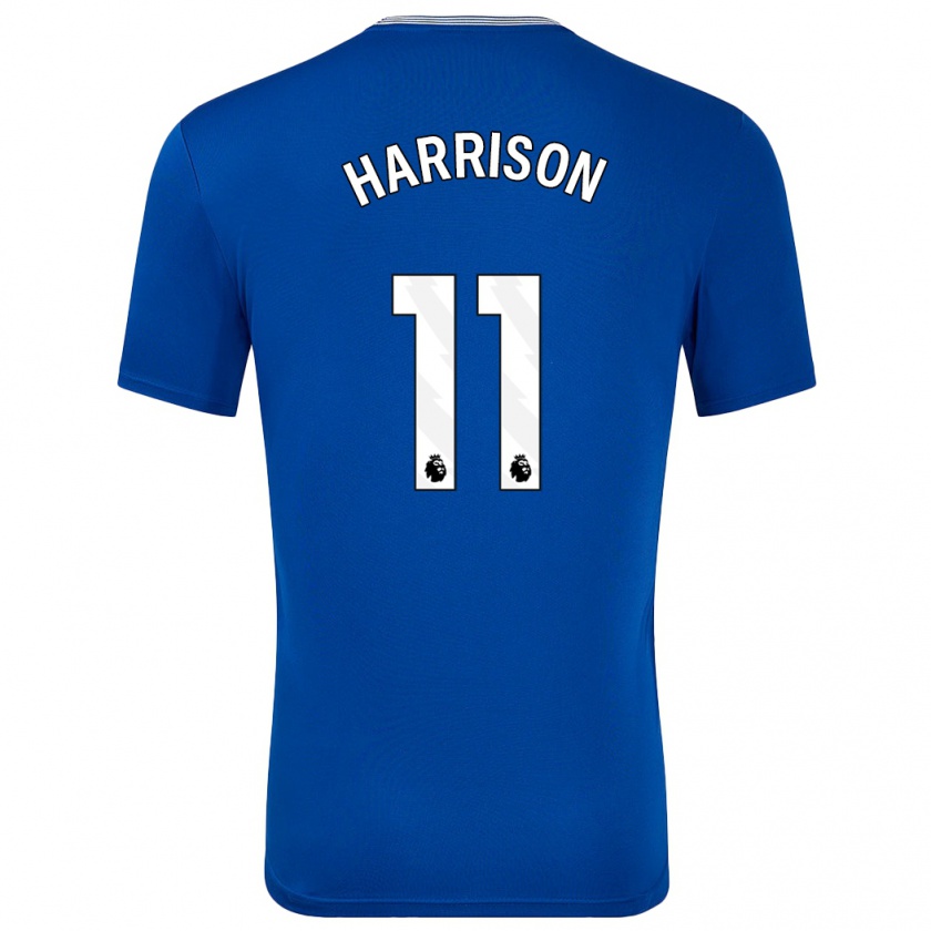 Kandiny Gyermek Jack Harrison #11 Kék -Val Hazai Jersey 2024/25 Mez Póló Ing