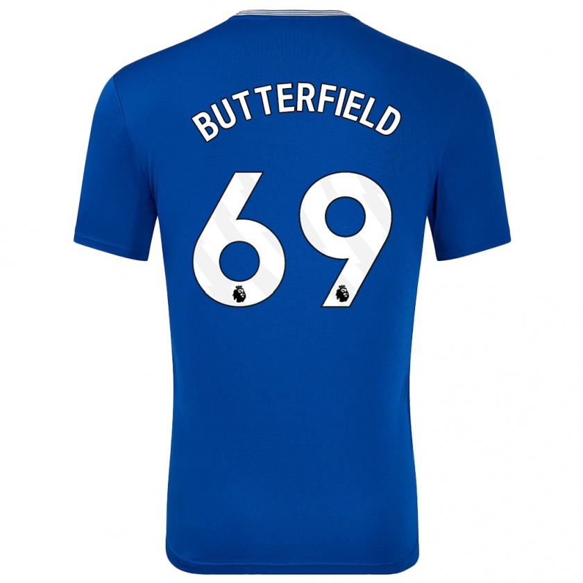 Kandiny Gyermek Luke Butterfield #69 Kék -Val Hazai Jersey 2024/25 Mez Póló Ing