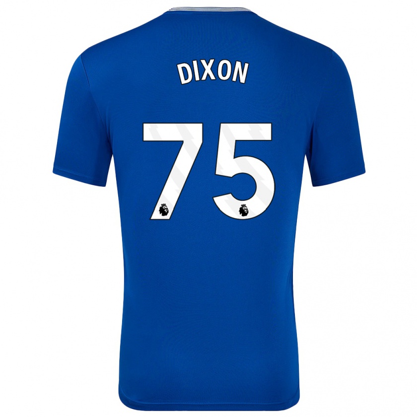 Kandiny Gyermek Roman Dixon #75 Kék -Val Hazai Jersey 2024/25 Mez Póló Ing