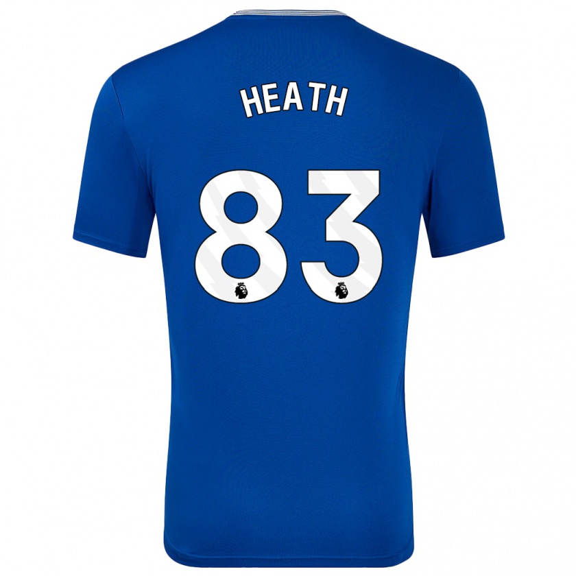 Kandiny Gyermek Isaac Heath #83 Kék -Val Hazai Jersey 2024/25 Mez Póló Ing