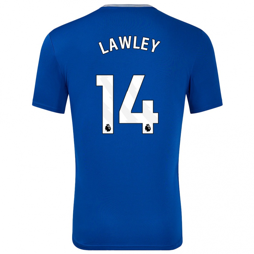 Kandiny Gyermek Melissa Lawley #14 Kék -Val Hazai Jersey 2024/25 Mez Póló Ing