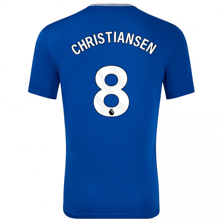 Kandiny Gyermek Izzy Christiansen #8 Kék -Val Hazai Jersey 2024/25 Mez Póló Ing