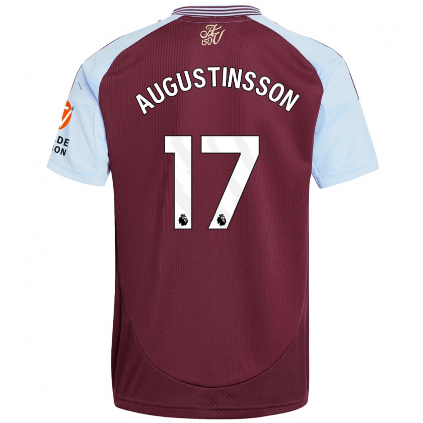 Kandiny Gyermek Ludwig Augustinsson #17 Bordó Égszínkék Hazai Jersey 2024/25 Mez Póló Ing