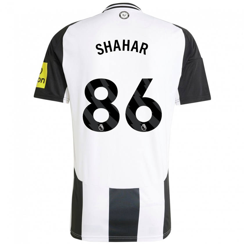 Kandiny Gyermek Leo Shahar #86 Fehér Fekete Hazai Jersey 2024/25 Mez Póló Ing