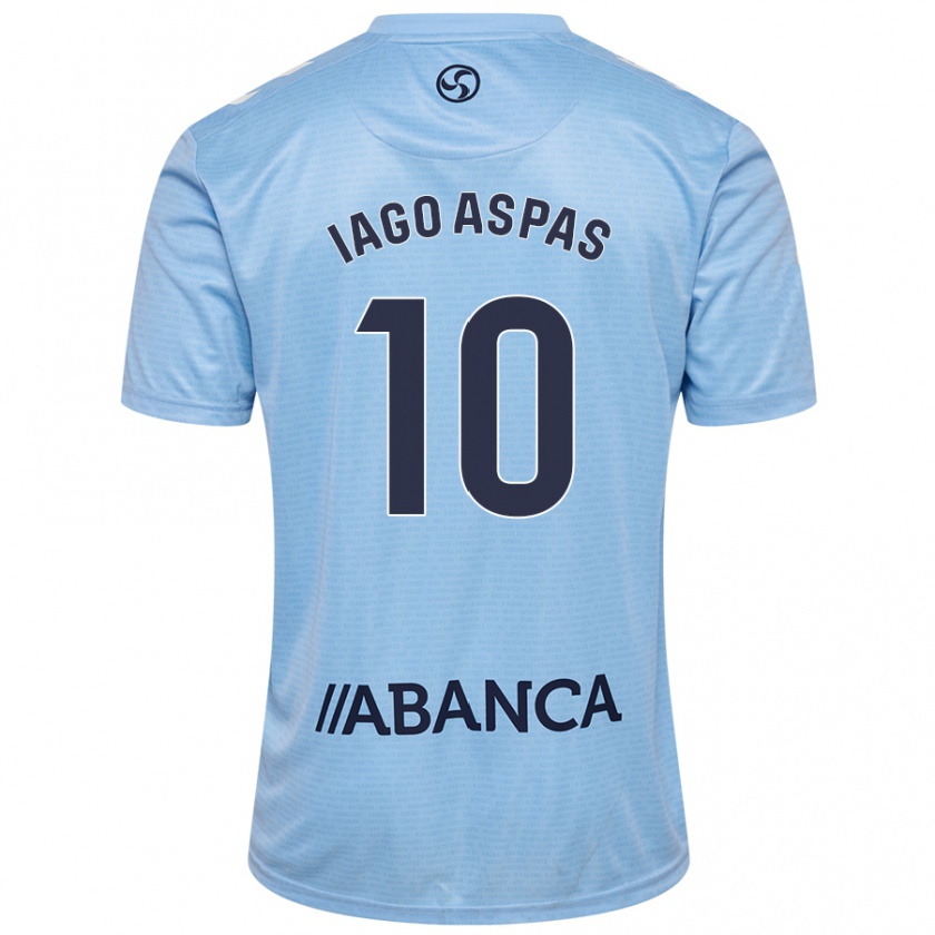 Kandiny Gyermek Iago Aspas #10 Ég Kék Hazai Jersey 2024/25 Mez Póló Ing