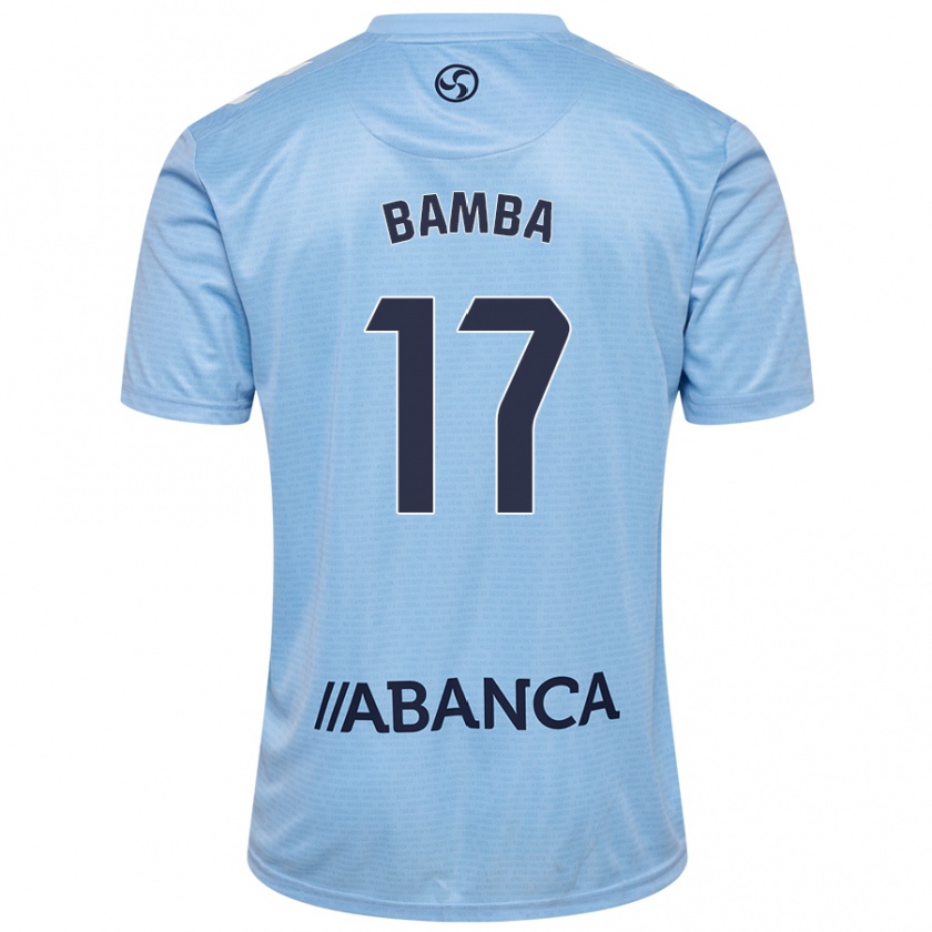 Kandiny Gyermek Jonathan Bamba #17 Ég Kék Hazai Jersey 2024/25 Mez Póló Ing