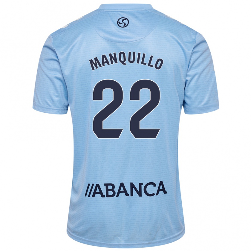 Kandiny Gyermek Javier Manquillo #22 Ég Kék Hazai Jersey 2024/25 Mez Póló Ing