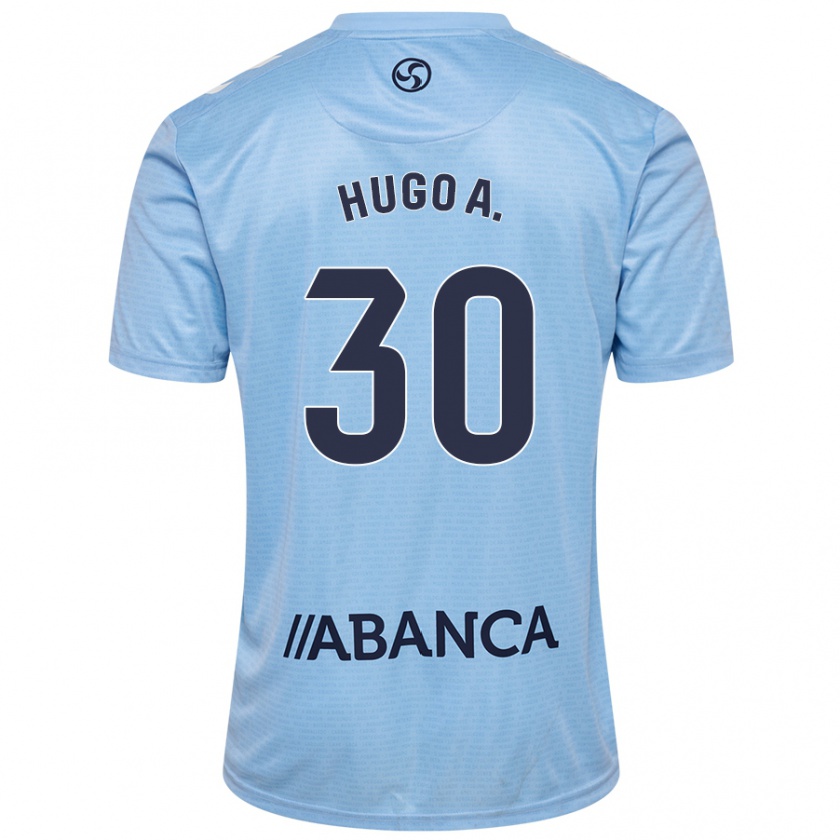 Kandiny Gyermek Hugo Álvarez #30 Ég Kék Hazai Jersey 2024/25 Mez Póló Ing